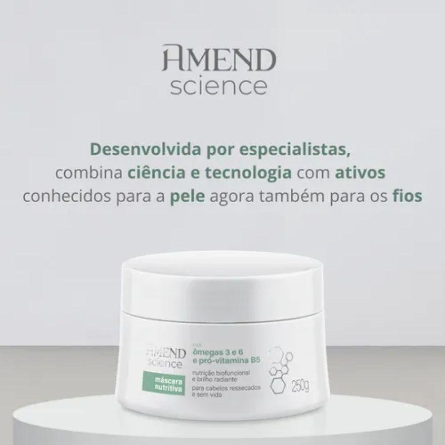 Máscara Nutritiva com Ômegas 3 e 6 e Pró-Vitamina B5 Amend Science 250g 250g 2