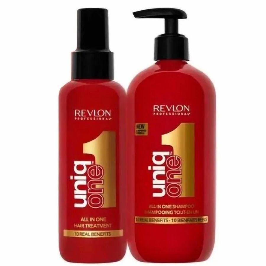 Kit U n i q O n e All In One Hair Treatment 150ml + Shampoo 230ml - Revlon 230ml 2