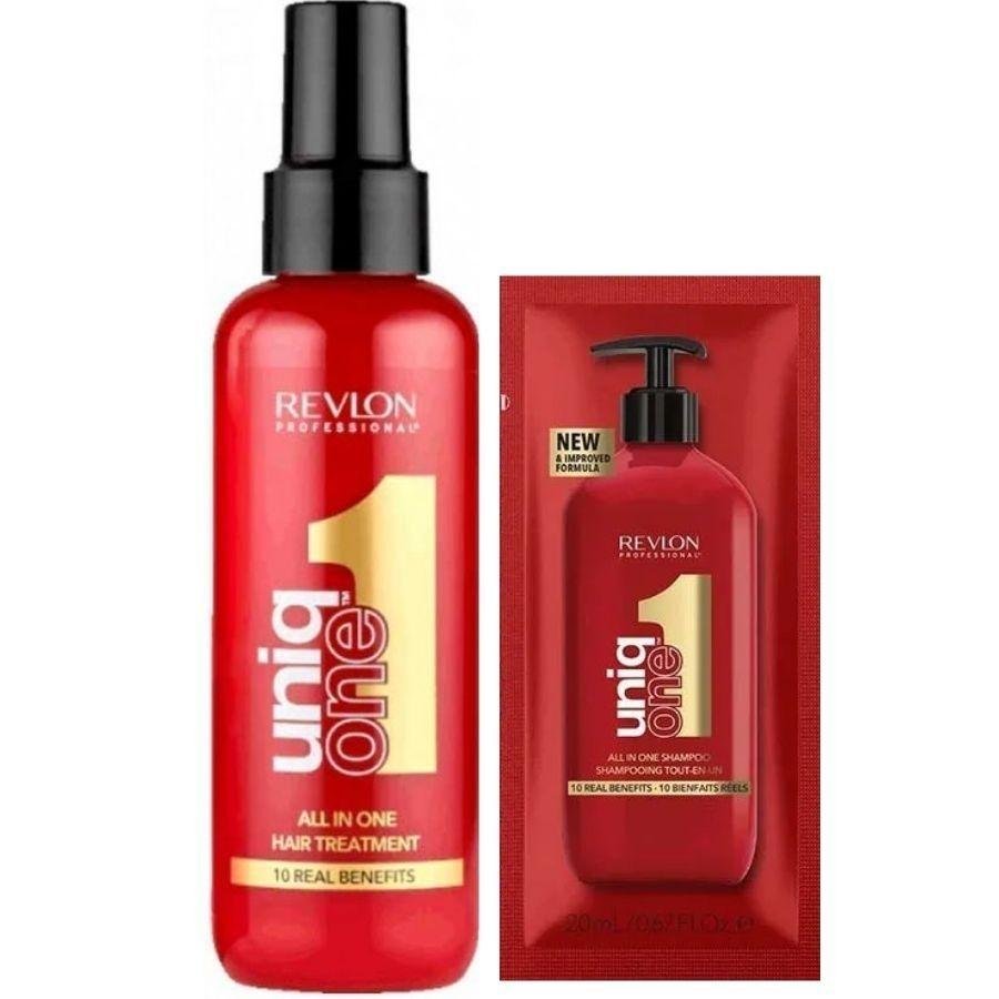Uniq One All In One Hair Treatment 150ml + Shampoo 20ml - Revlon 20ml 2