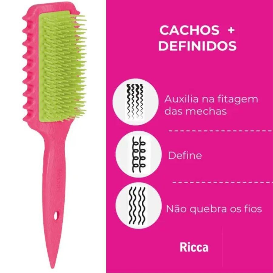 Escova Ricca Flex Fita Curl Rosa nº 2446 ÚNICO 5