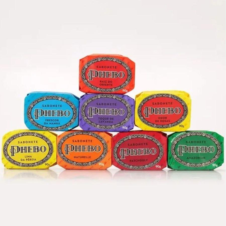 Kit Sabonetes de Glicerina Phebo Caixa Vinho 8 X 90g cada ÚNICO 3