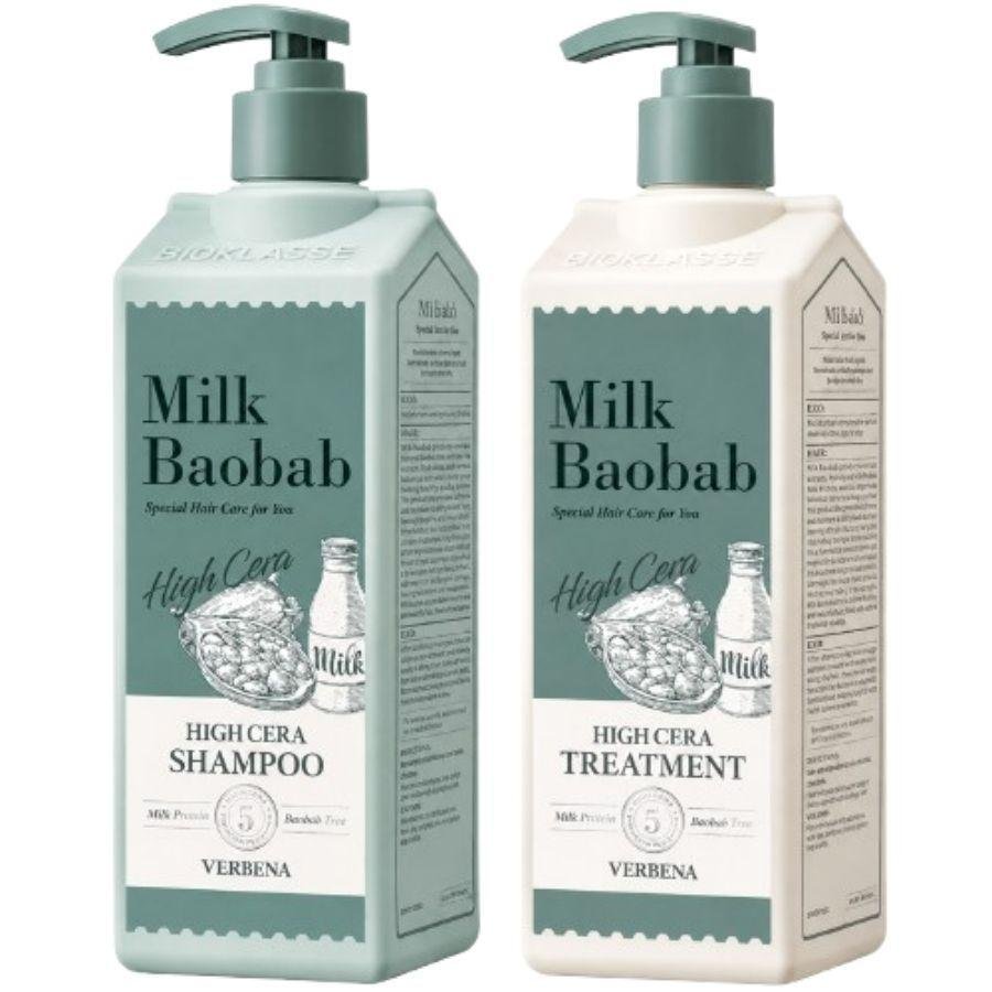 Kit Shampoo 500ml + Condicionador 500ml High Cera Verbena - Milk Baobab
