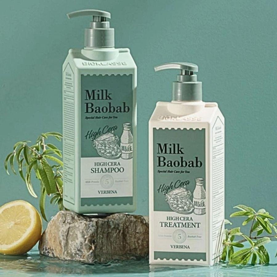 Kit Shampoo 500ml + Condicionador 500ml High Cera Verbena - Milk Baobab ÚNICO 4