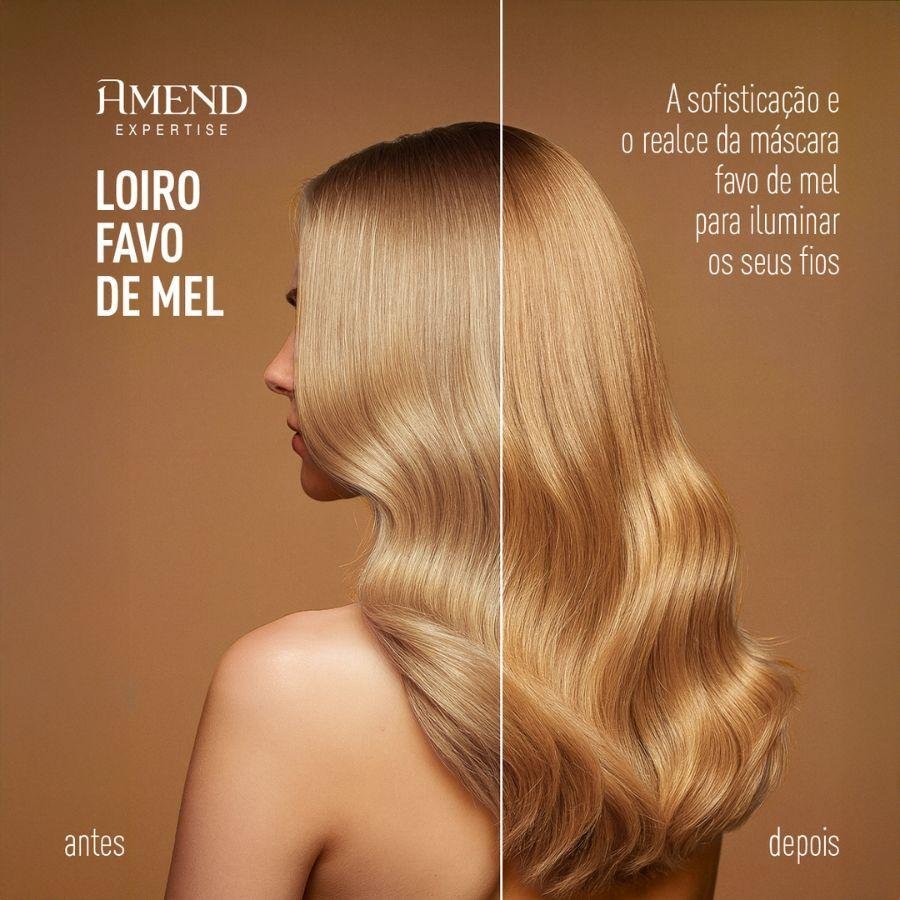 Máscara Capilar Realce da Cor Loiro Favo de Mel 300g - Amend 300g 3