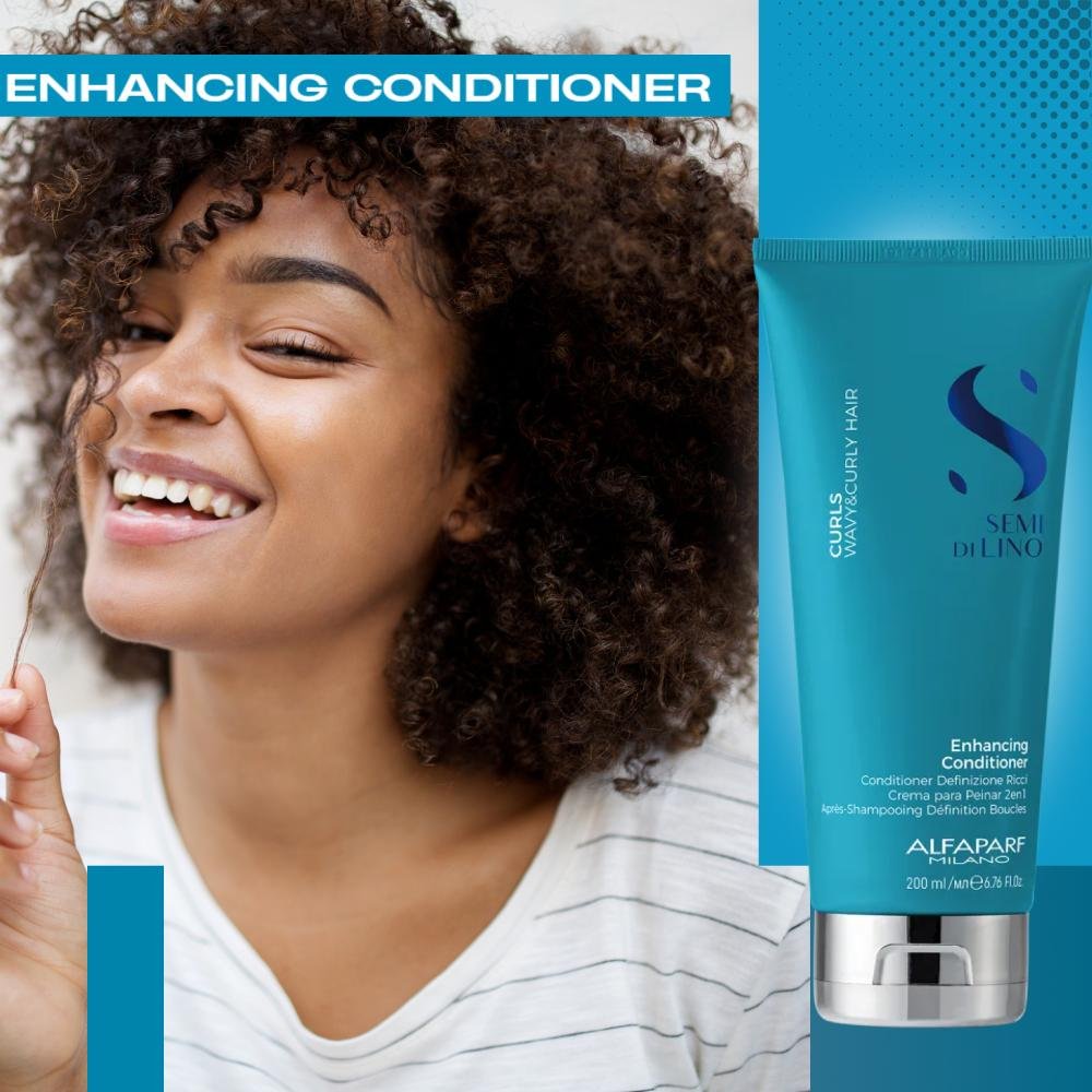 Condicionador Alfaparf Semi di Lino Curls Enhancing 200 ml 200ml 3