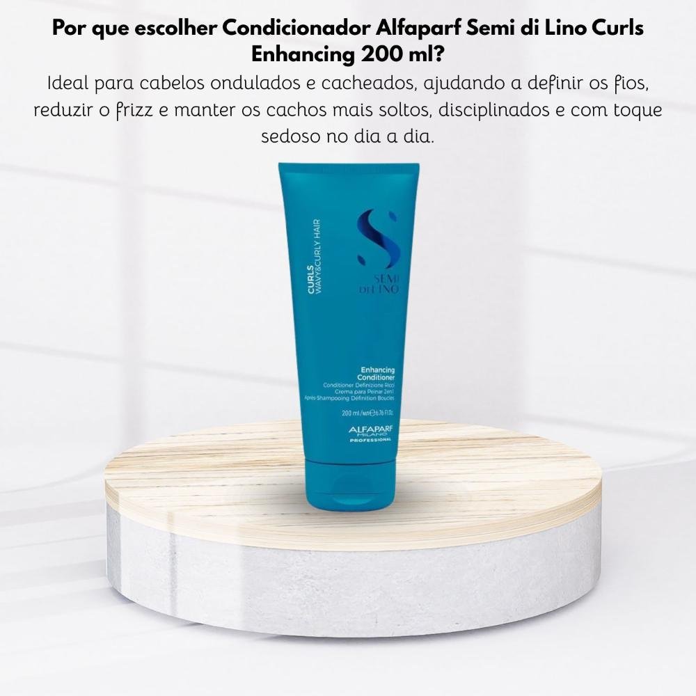 Condicionador Alfaparf Semi di Lino Curls Enhancing 200 ml 200ml 5