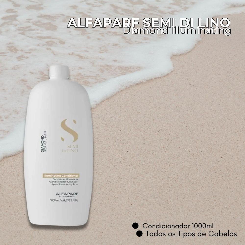 Condicionador Alfaparf Semi Di Lino Diamond Illuminating 1 Litro 1L 7