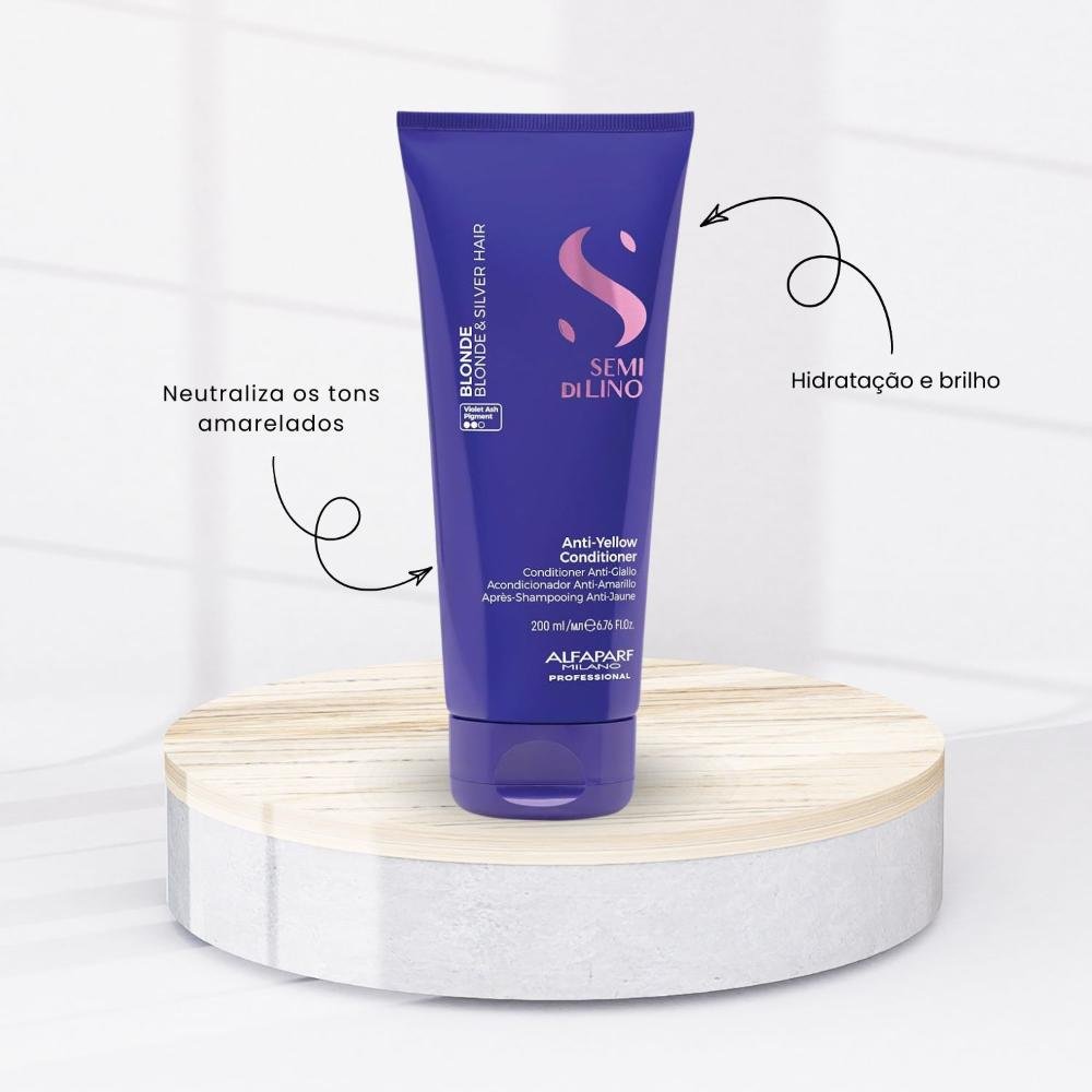 Condicionador Alfaparf Semi Di Lino Blonde Anti-Yellow 200 ml 200ml 5