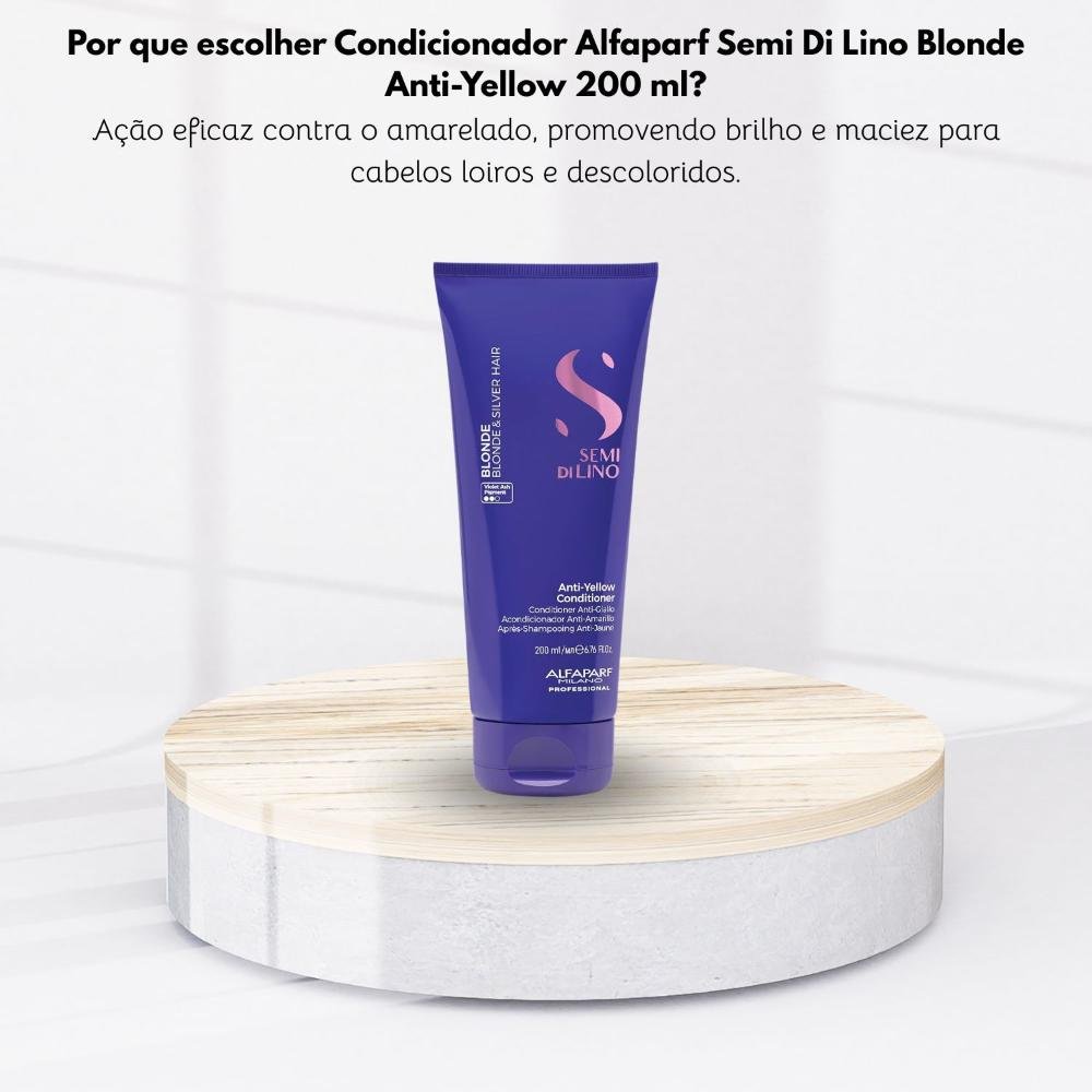 Condicionador Alfaparf Semi Di Lino Blonde Anti-Yellow 200 ml 200ml 8