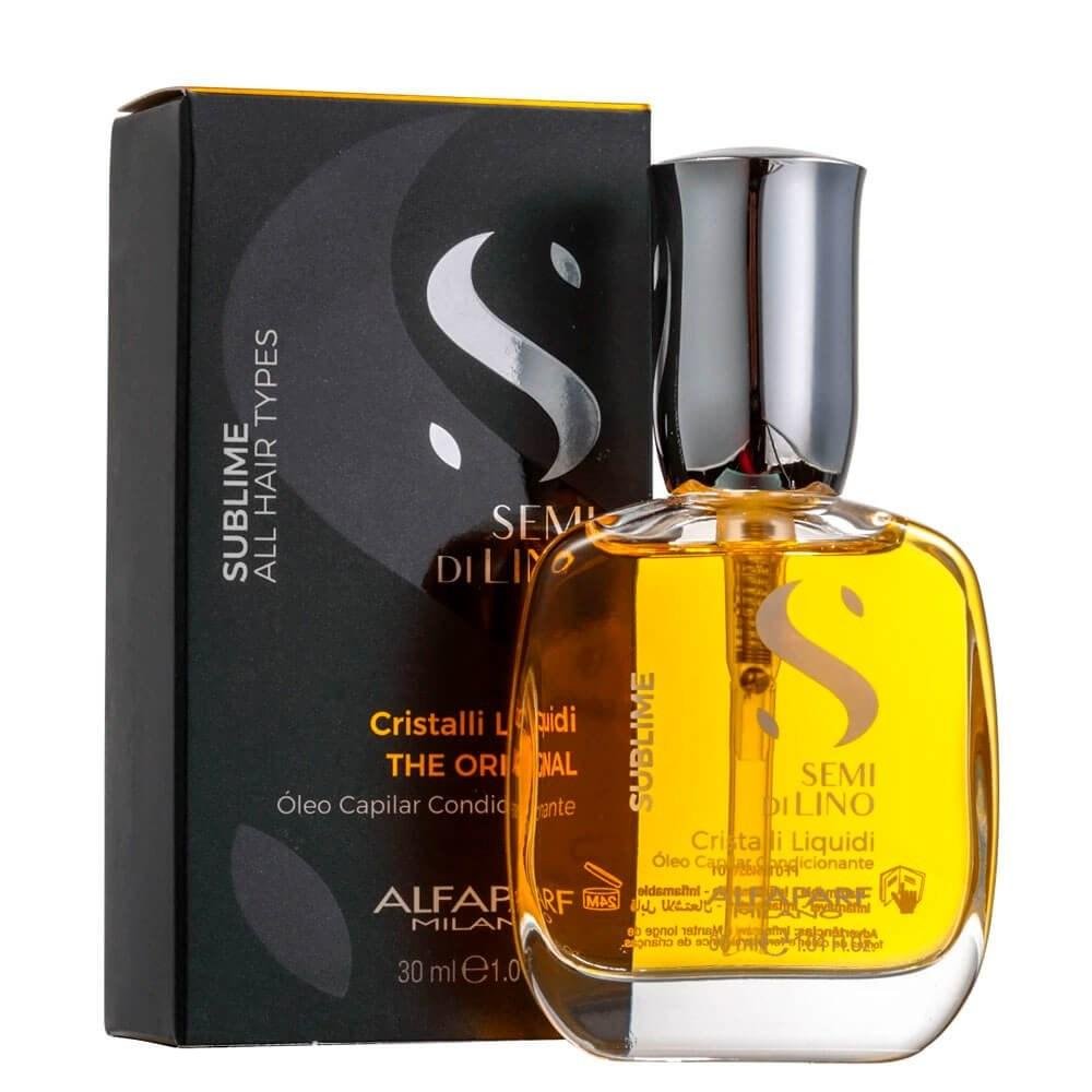 Oleo Alfaparf Semi Di Lino Cristalli Liquidi Oleo Reparador de Pontas 30 ml 30ml 5