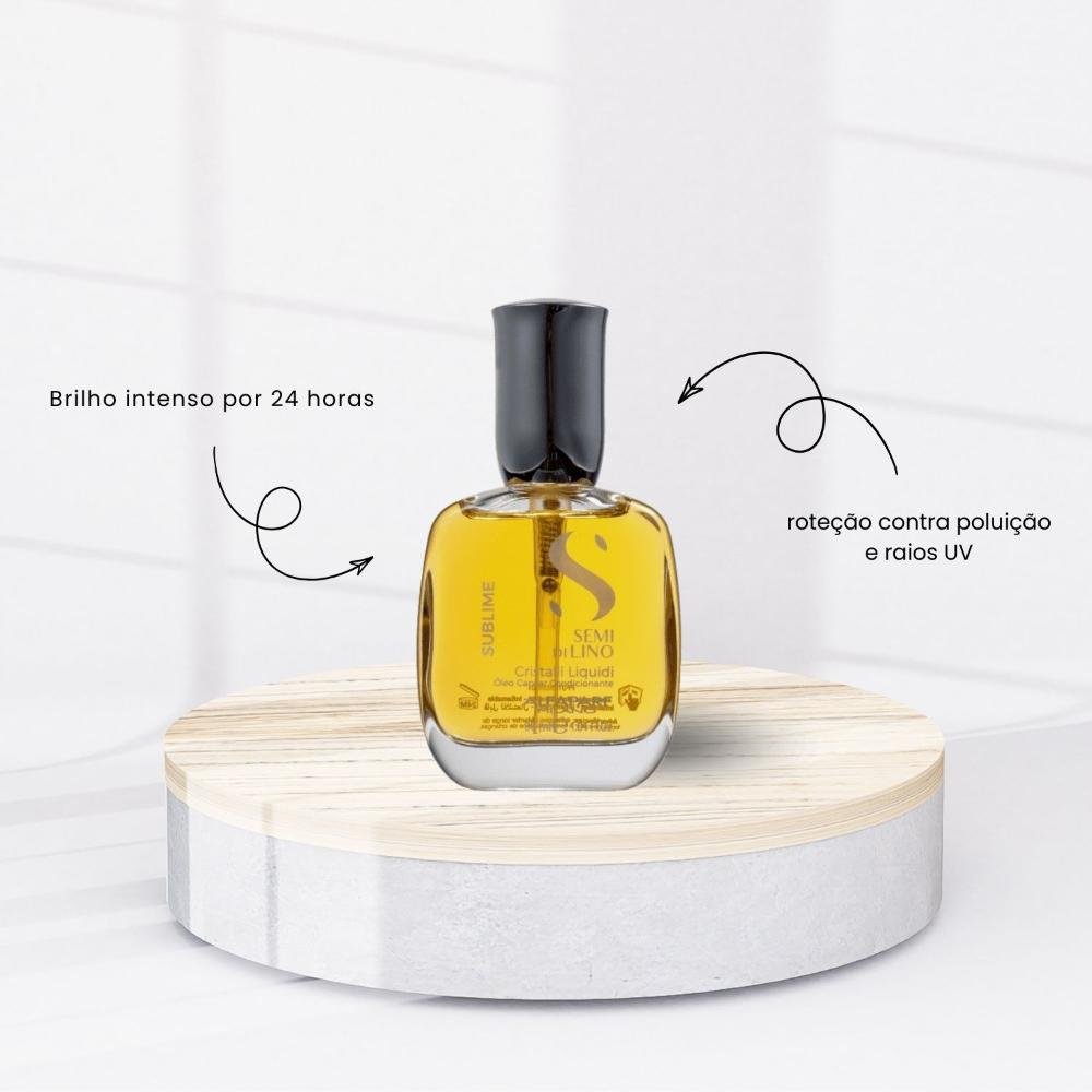 Oleo Alfaparf Semi Di Lino Cristalli Liquidi Oleo Reparador de Pontas 30 ml 30ml 6