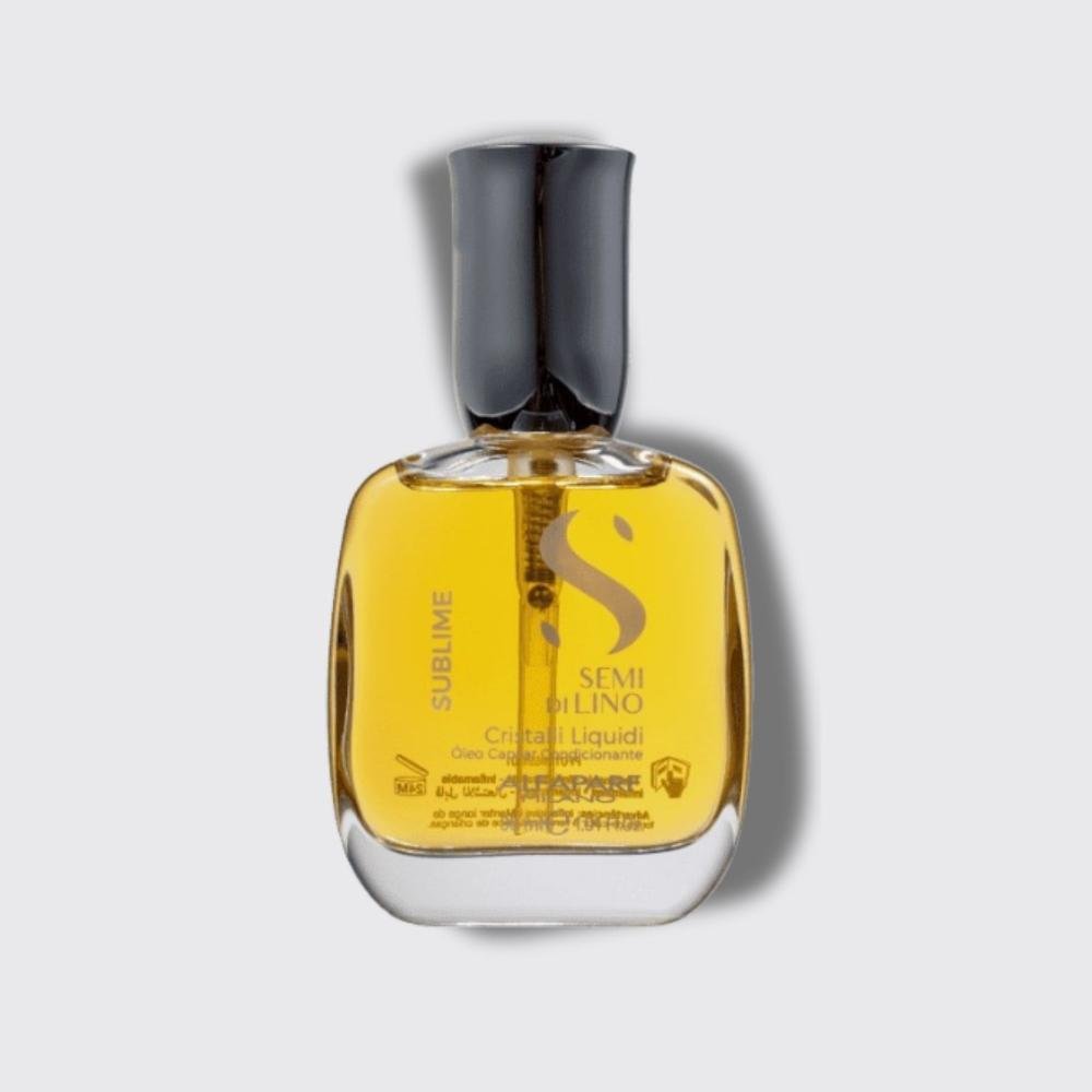 Oleo Alfaparf Semi Di Lino Cristalli Liquidi Oleo Reparador de Pontas 30 ml 30ml 8