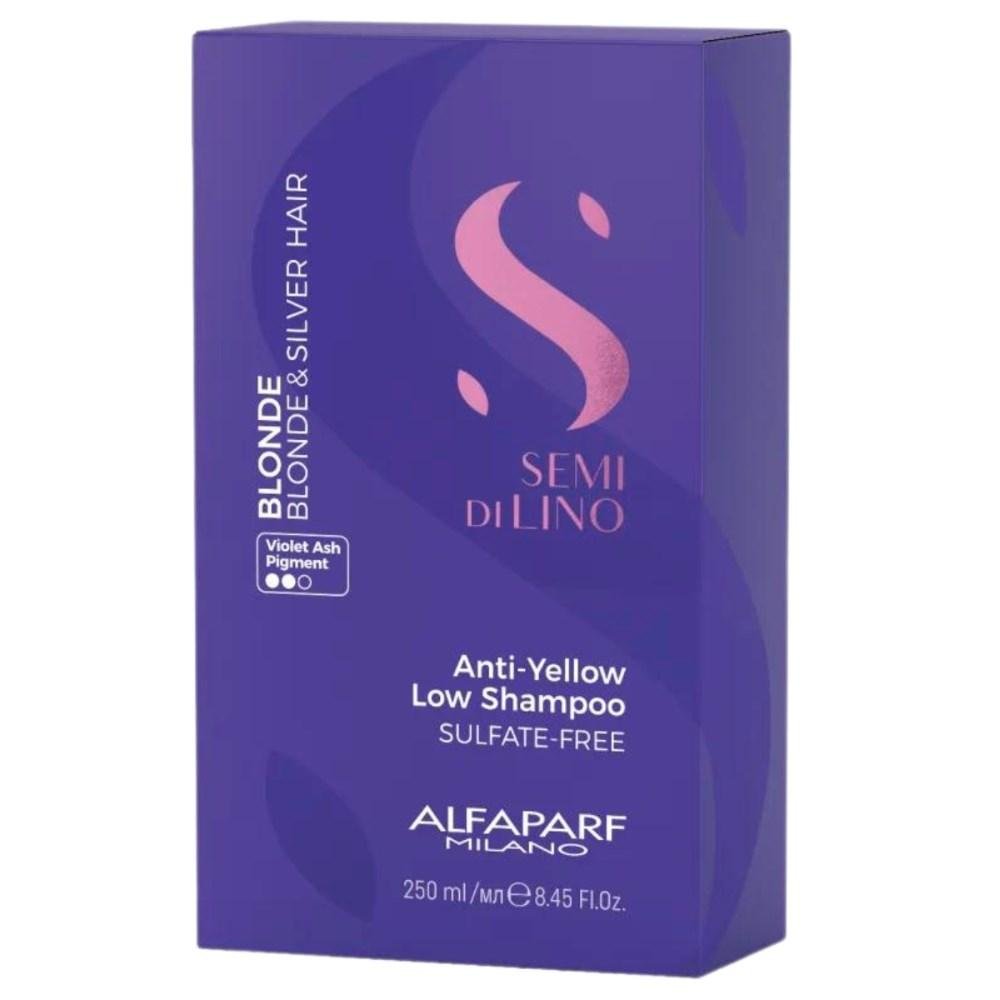 Shampoo Alfaparf Semi Di Lino Blonde Intense Anti-Yellow 250 ml 250ml 2