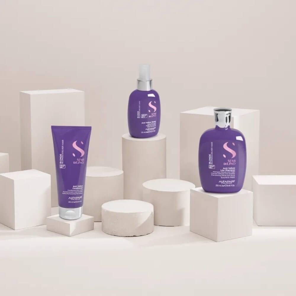 Shampoo Alfaparf Semi Di Lino Blonde Intense Anti-Yellow 250 ml 250ml 3