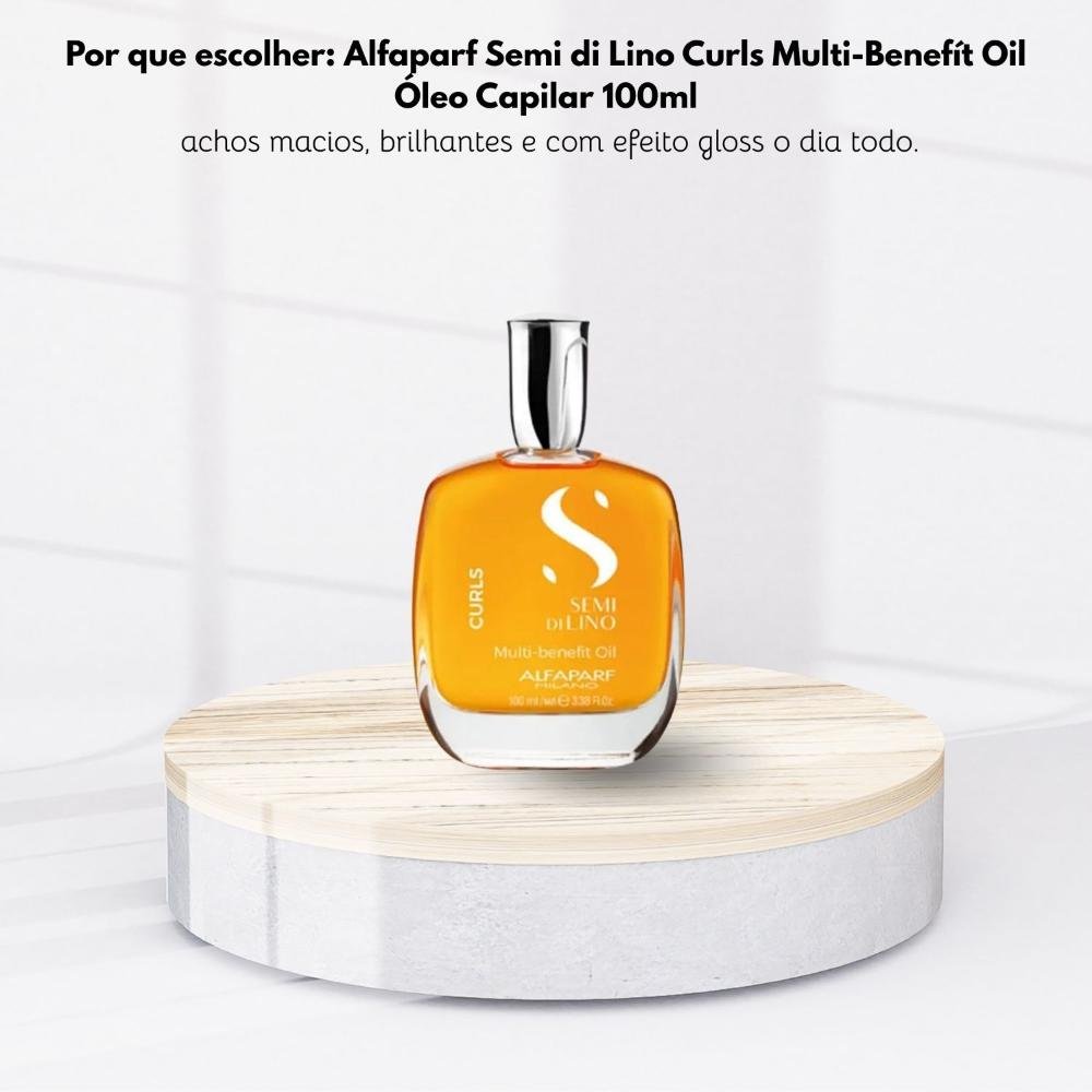 Oleo Alfaparf Semi di Lino Curls Multi-Benefít Oil 100 ml 100ml 11