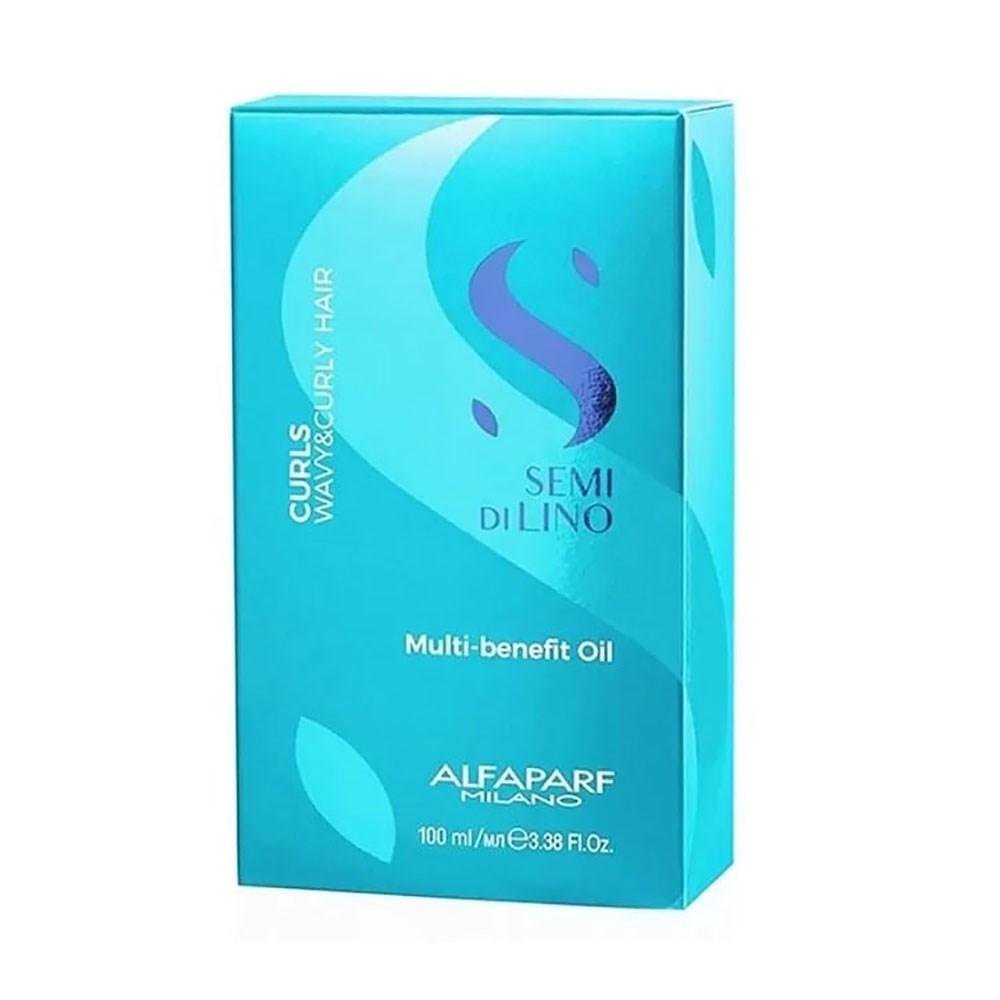 Oleo Alfaparf Semi di Lino Curls Multi-Benefít Oil 100 ml 100ml 4