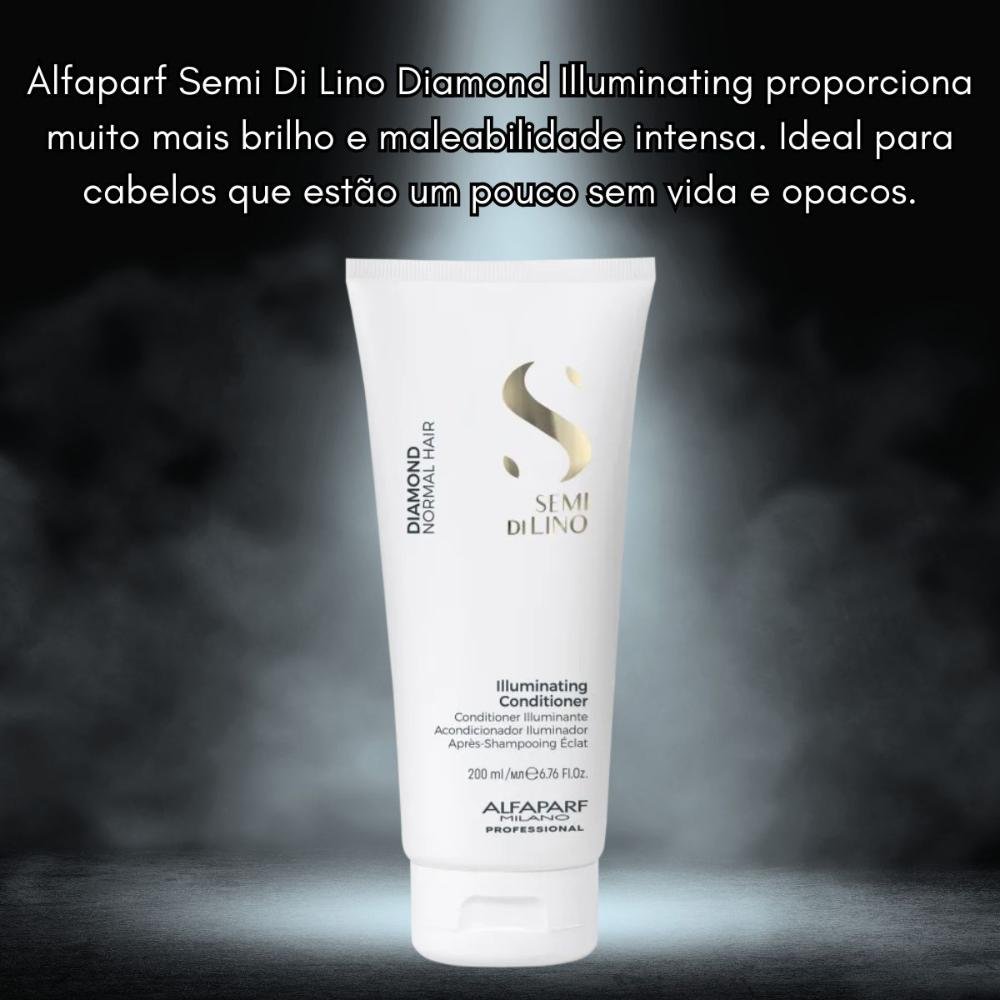 Condicionador Alfaparf Semi Di Lino Diamond Illuminating 200 ml 200ml 4