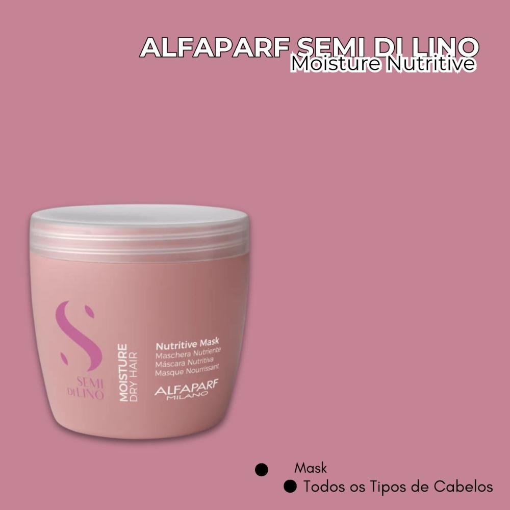 Alfaparf Semi Di Lino Moisture Nutritive - Máscara Capilar 500ml 500ml 2