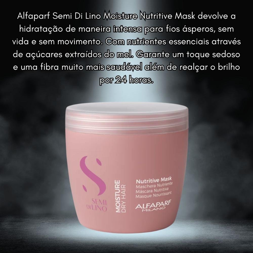 Alfaparf Semi Di Lino Moisture Nutritive - Máscara Capilar 500ml 500ml 3