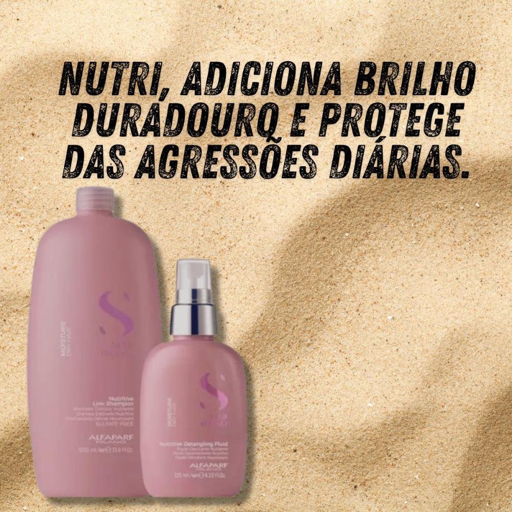 Alfaparf Semi di Lino Moisture Nutritive Kit Shampoo 1L + Leave-in 125ml ÚNICO 3