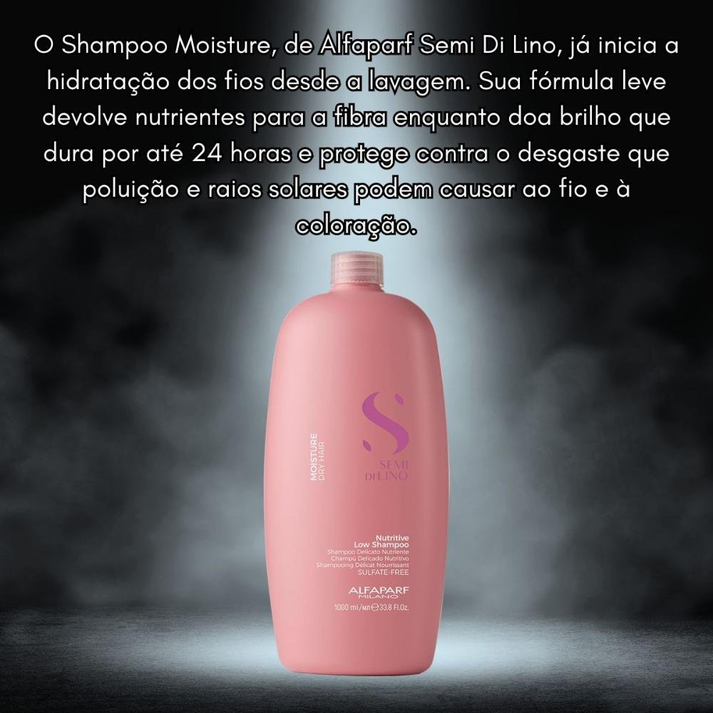 Alfaparf Semi Di Lino Moisture Nutritive - Shampoo sem Sulfato 1000ml 1L 3