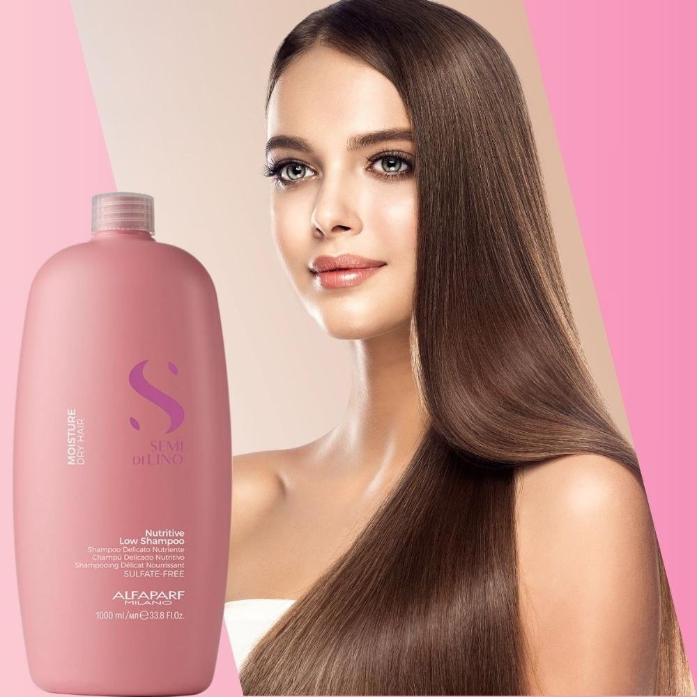 Alfaparf Semi Di Lino Moisture Nutritive - Shampoo sem Sulfato 1000ml 1L 4
