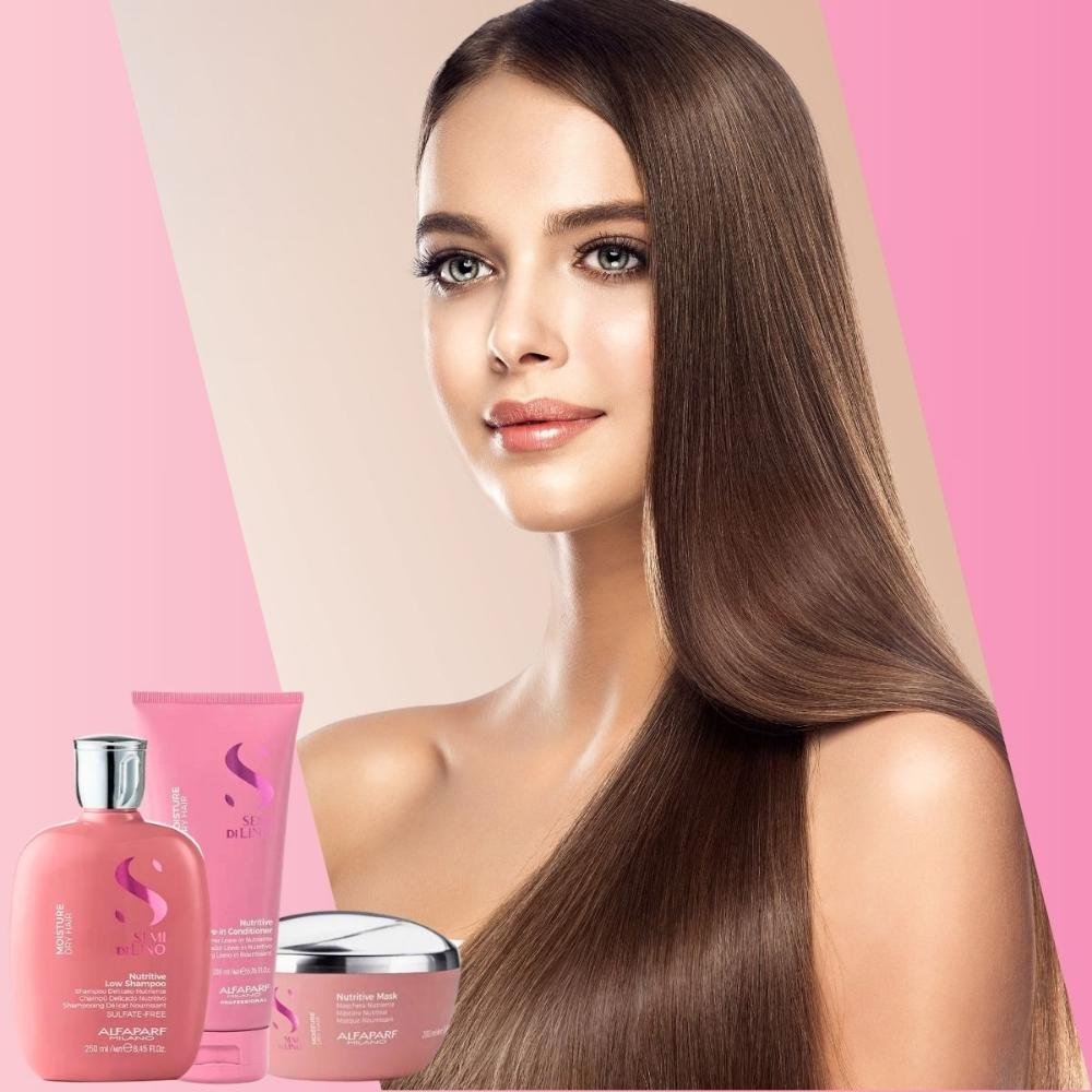 Alfaparf Semi di Lino Moisture Nutritive Kit Trio Pequeno ÚNICO 4