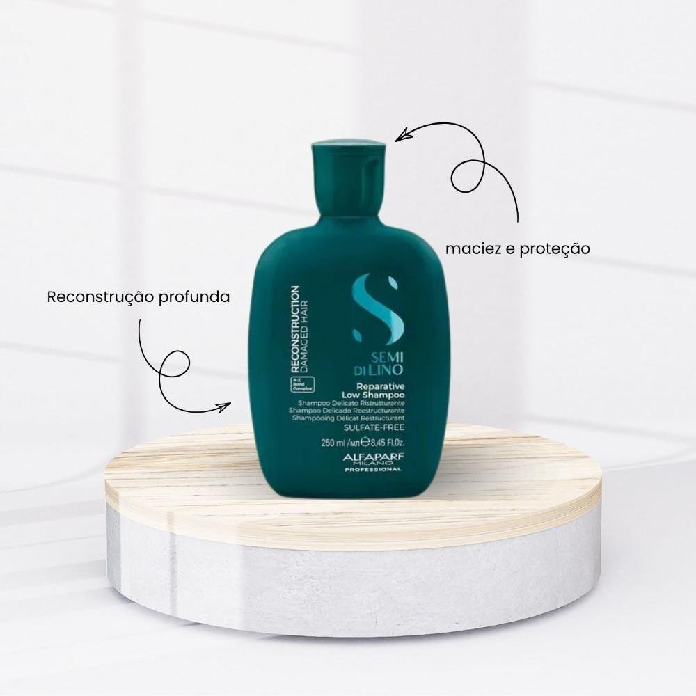 Shampoo Alfaparf Semi Di Lino Reconstruction Reparative 250 ml 250ml 8