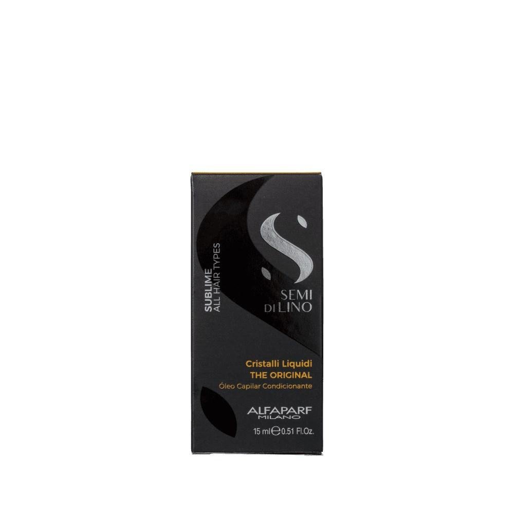 Oleo Alfaparf Semi Di Lino Cristalli Liquidi Oleo Reparador de Pontas 15 ml 15ml 2