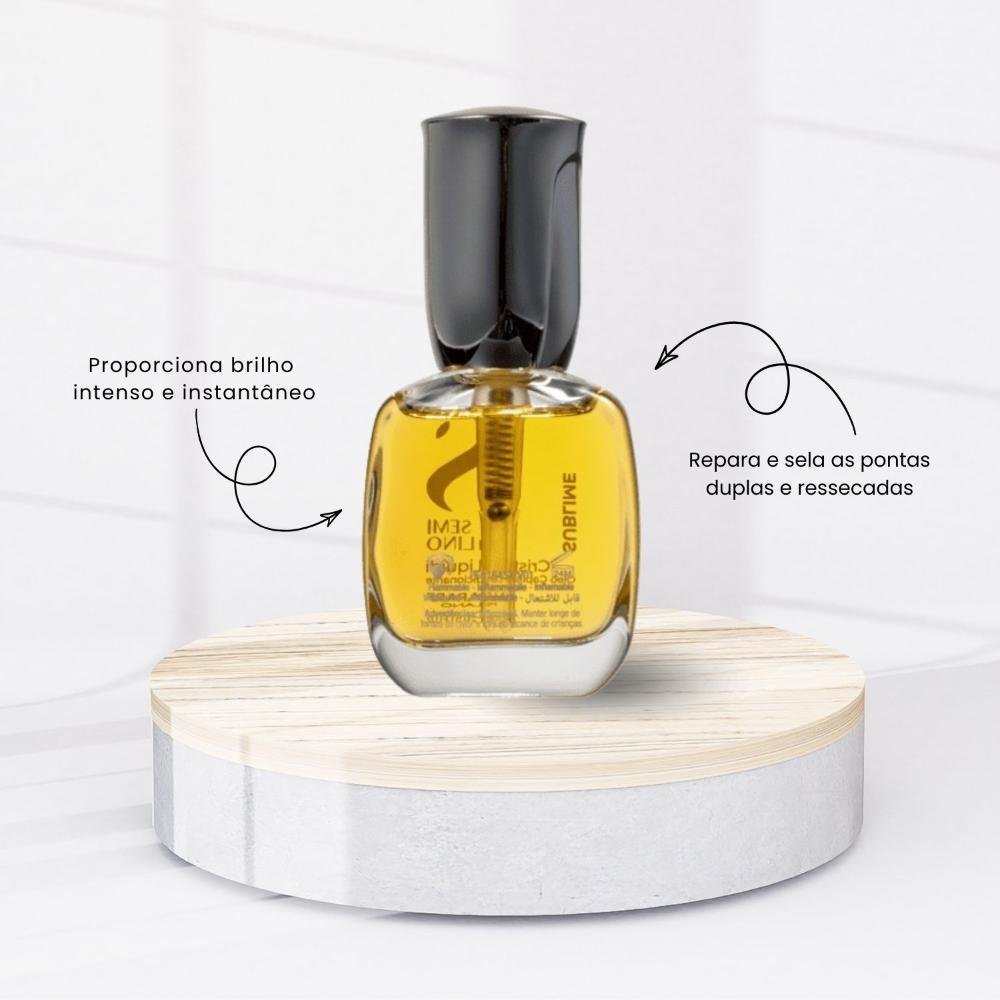 Oleo Alfaparf Semi Di Lino Cristalli Liquidi Oleo Reparador de Pontas 15 ml 15ml 6