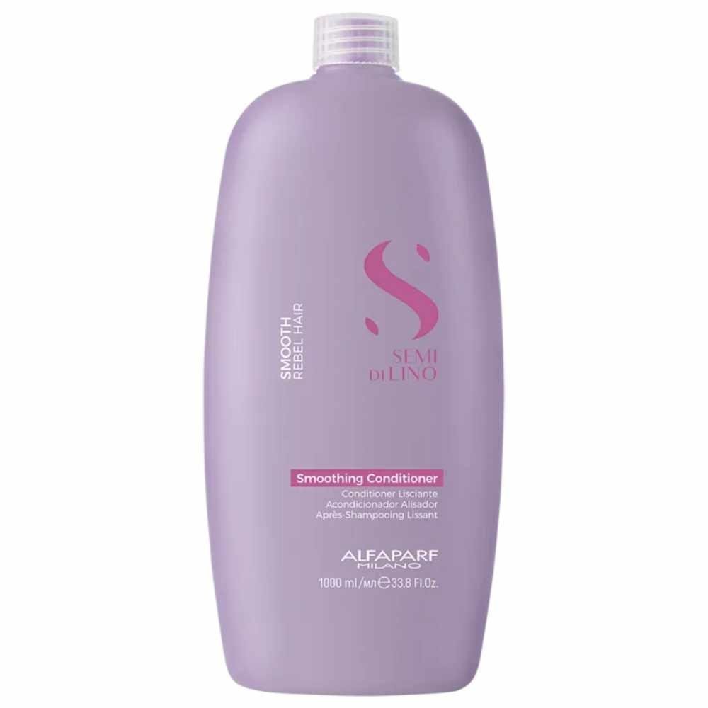 Condicionador Alfaparf Semi Di Lino Smoothing Rebel Hair 1 Litro 1L 3
