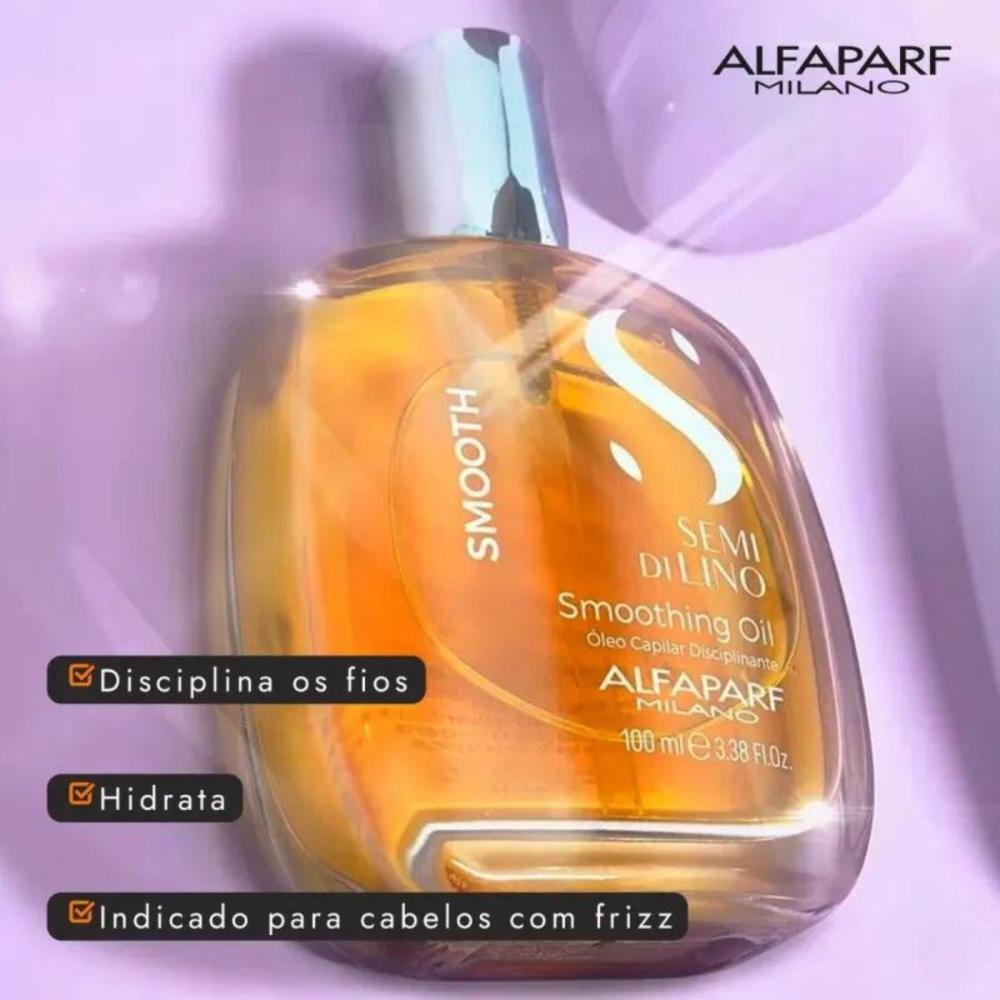 Alfaparf Semi Di Lino Smooth Oil Capilar 100 ml 100ml 3