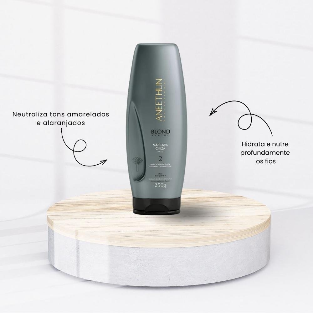 Máscara Aneethun Blond Cinza 250 g 250g 6