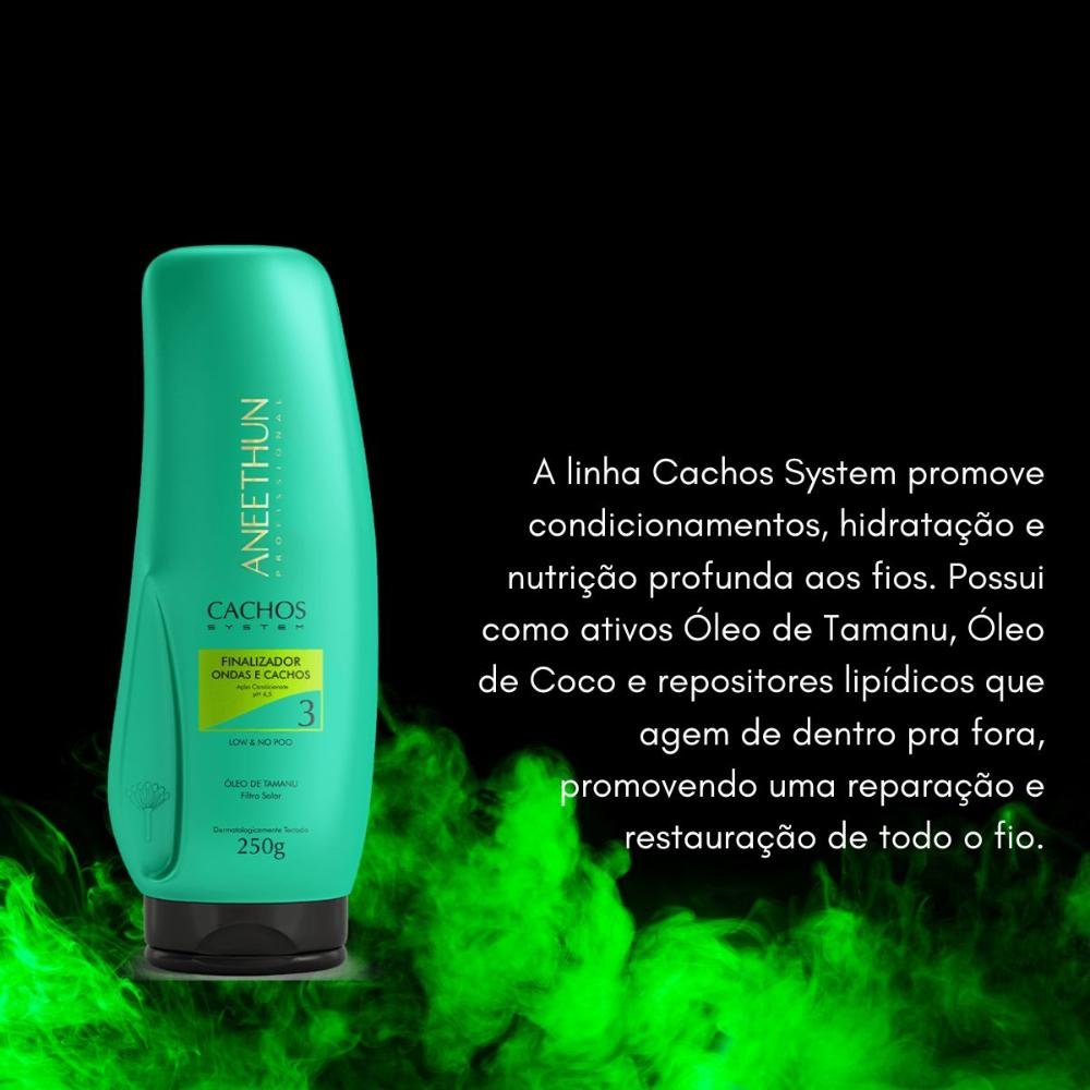 Leave-in Aneethun Cachos Finalizador Ondas e Cachos para Cabelo Cacheado 250 g 250g 4