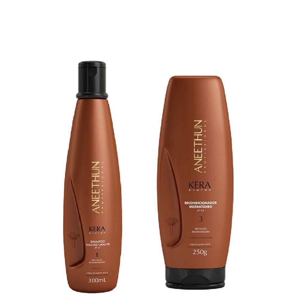 Aneethun Kera Kit Shampoo Hidratante 300ml + Leave in Termoativado