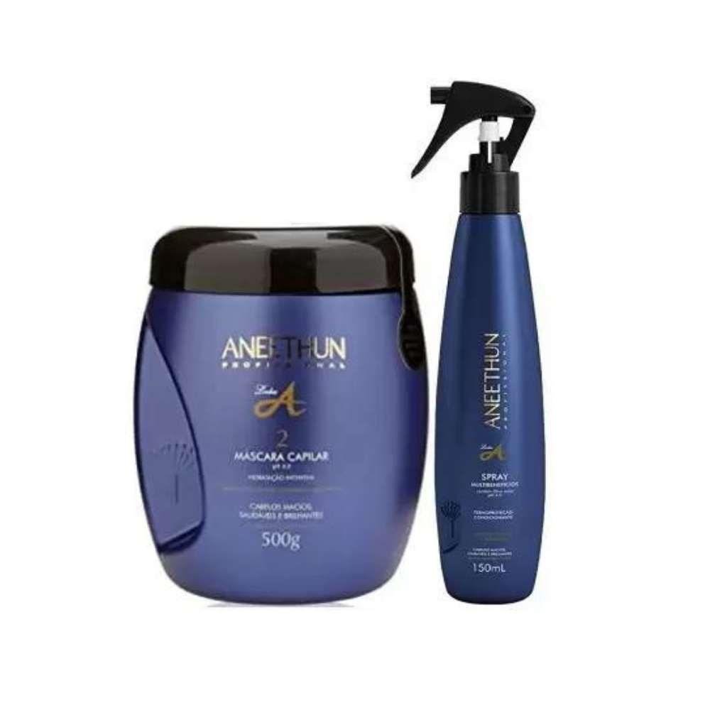 Kit Aneethun Linha A Máscara 500 g + Spray 150 ml ÚNICO 6