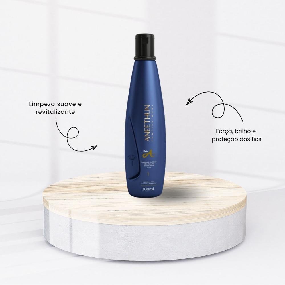 Kit Aneethun Linha A Shampoo 300 ml + Máscara 500 g + Spray 150 ml ÚNICO 3