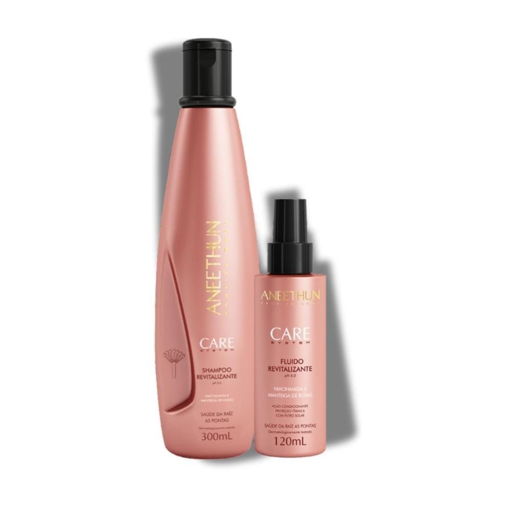 Kit Aneethun Care Shampoo 300 ml + Fluido 120 ml ÚNICO 9