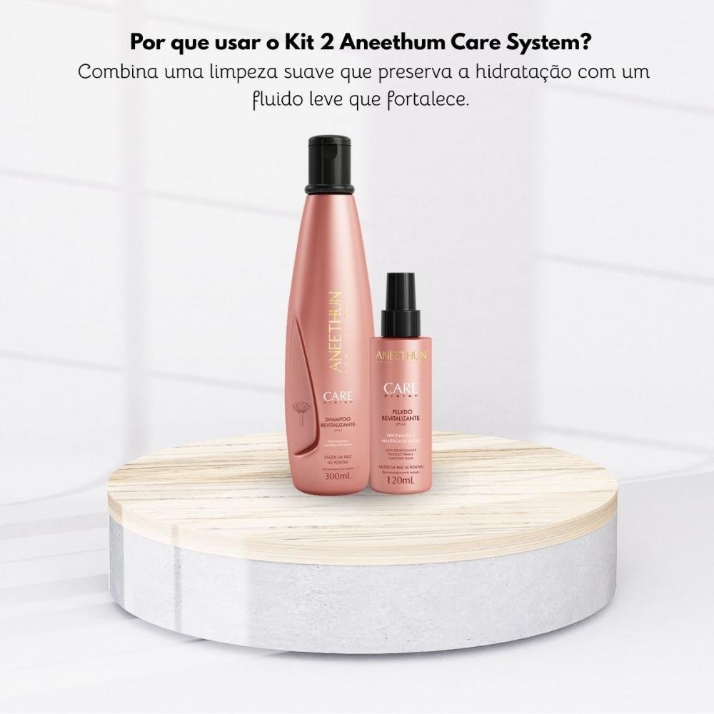 Kit Aneethun Care Shampoo 300 ml + Fluido 120 ml ÚNICO 10