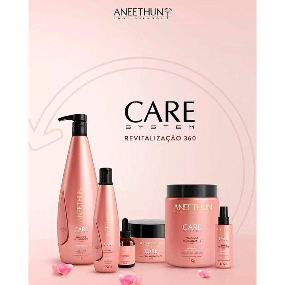 Aneethun Shampoo 300ml+Máscara 250g+Scalp 40ml Care System ÚNICO 2