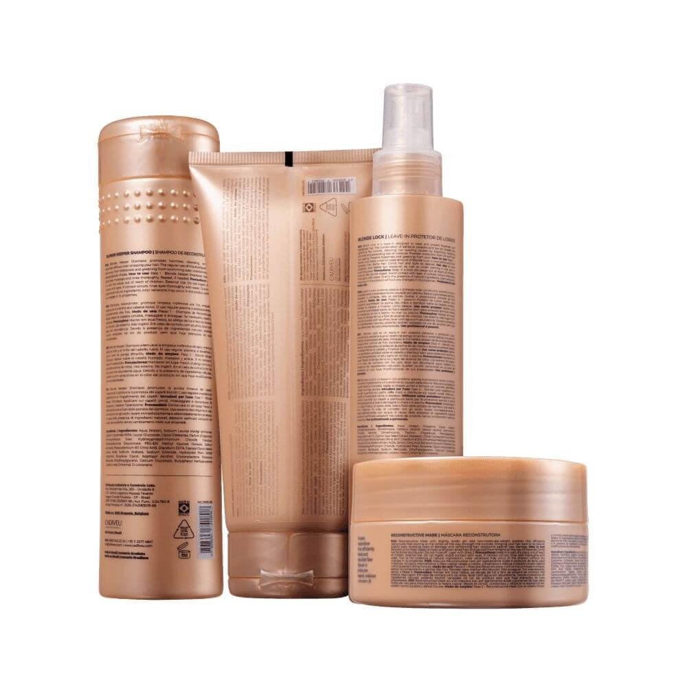 Cadiveu Blonde Reconstructor Kit Completo (4 produtos) ÚNICO 2