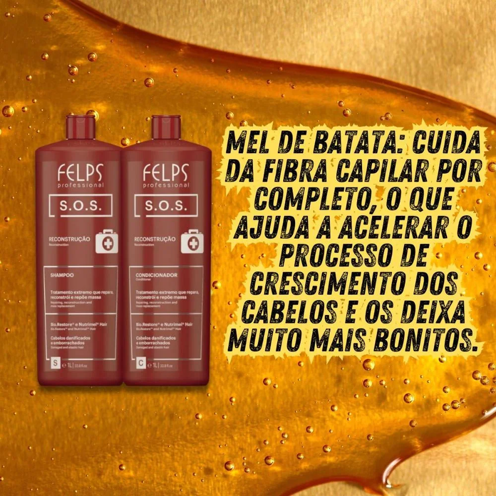 Felps Professional S.O.S Shampoo + Condicionador (2 x 1000ml) ÚNICO 4