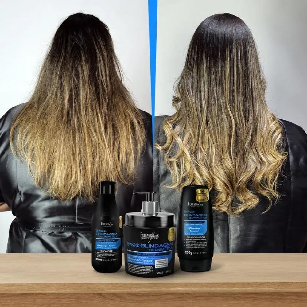 Máscara Forever Liss Blindagem Biomimética Capilar 500 g 500g 4
