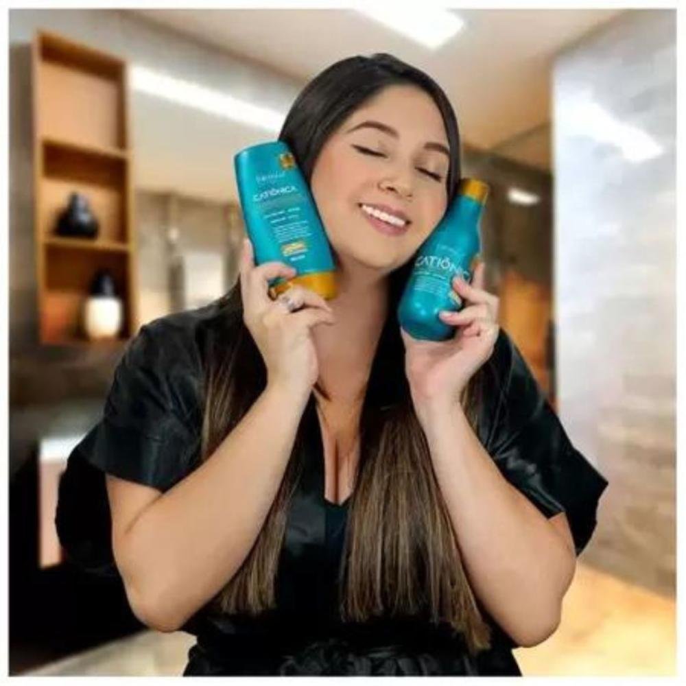 Kit Forever Liss Catiônica Shampoo 300 ml + Condicionador 200 g ÚNICO 2
