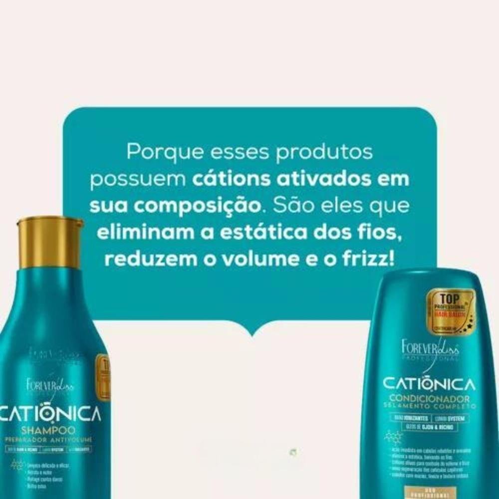 Shampoo Forever Liss Catiônica 300 ml 300ml 2