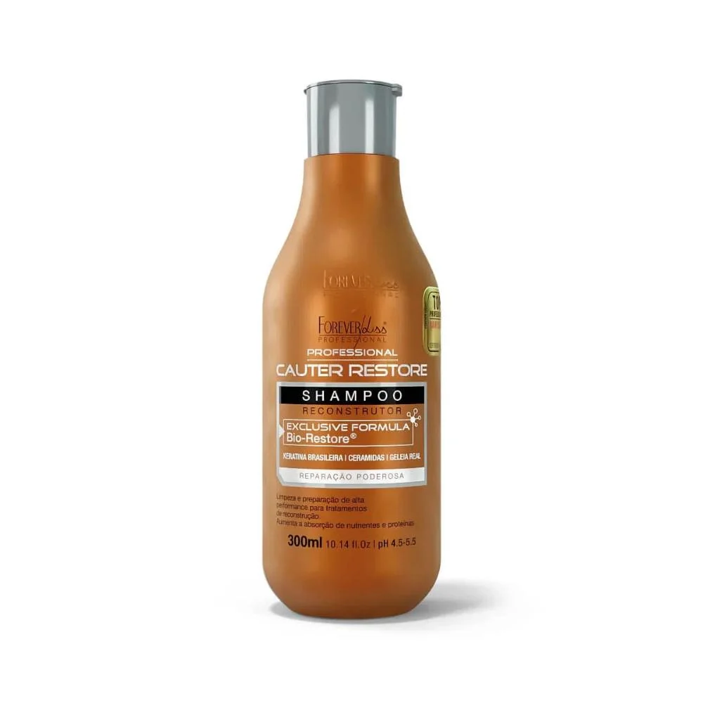 Kit Forever Liss Cauter Restore Shampoo 300 ml + Condicionador 200 g ÚNICO 4