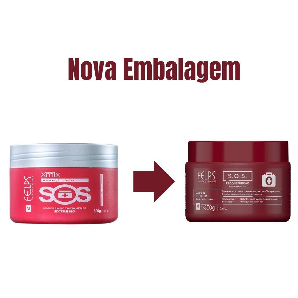 Felps Professional S.O.S Tratamento Máscara de Reconstrução 300g 300g 2