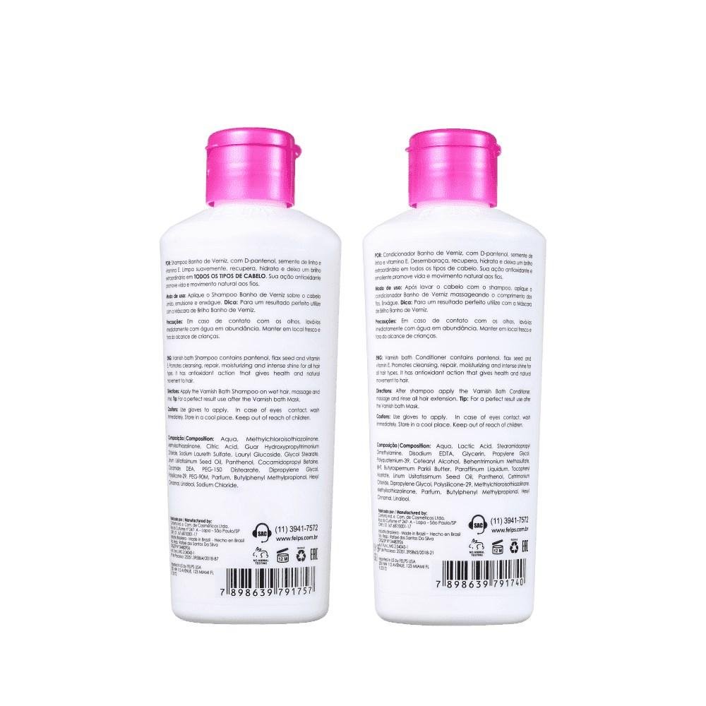 Felps Professional Banho de Verniz Shampoo e Condicionador (2 x 250ml) ÚNICO 6