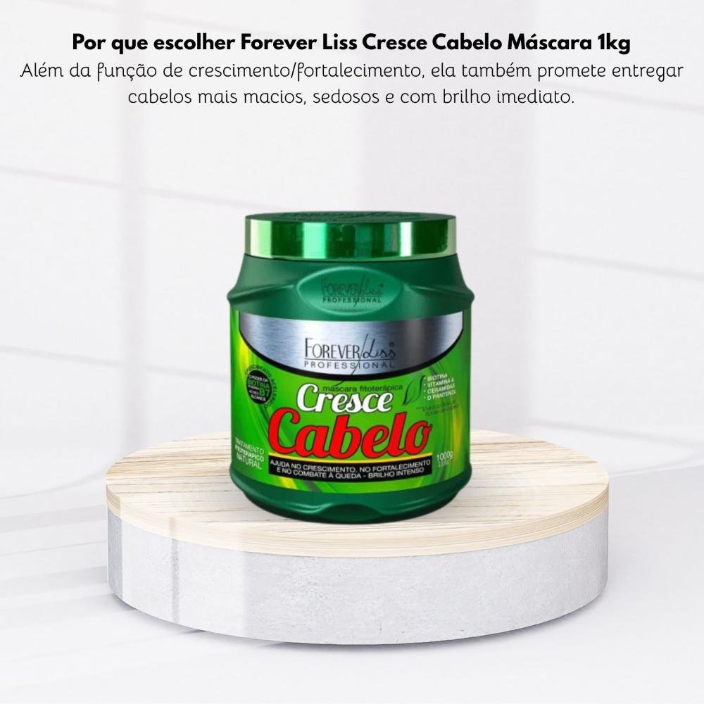 Máscara Forever Liss Cresce Cabelo 1 Kg 1Kg 4