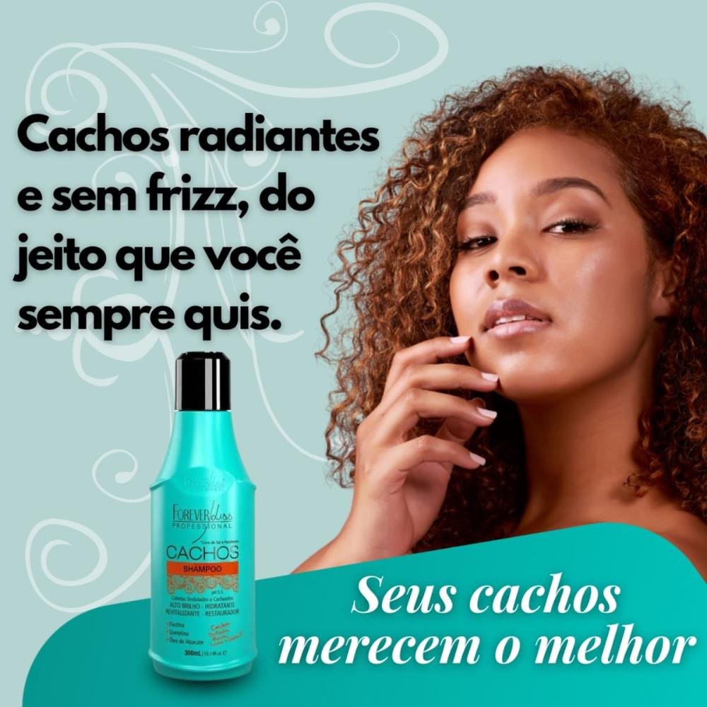 Shampoo Forever Liss Cachos para Cabelo Cacheado 300 ml 300ml 2